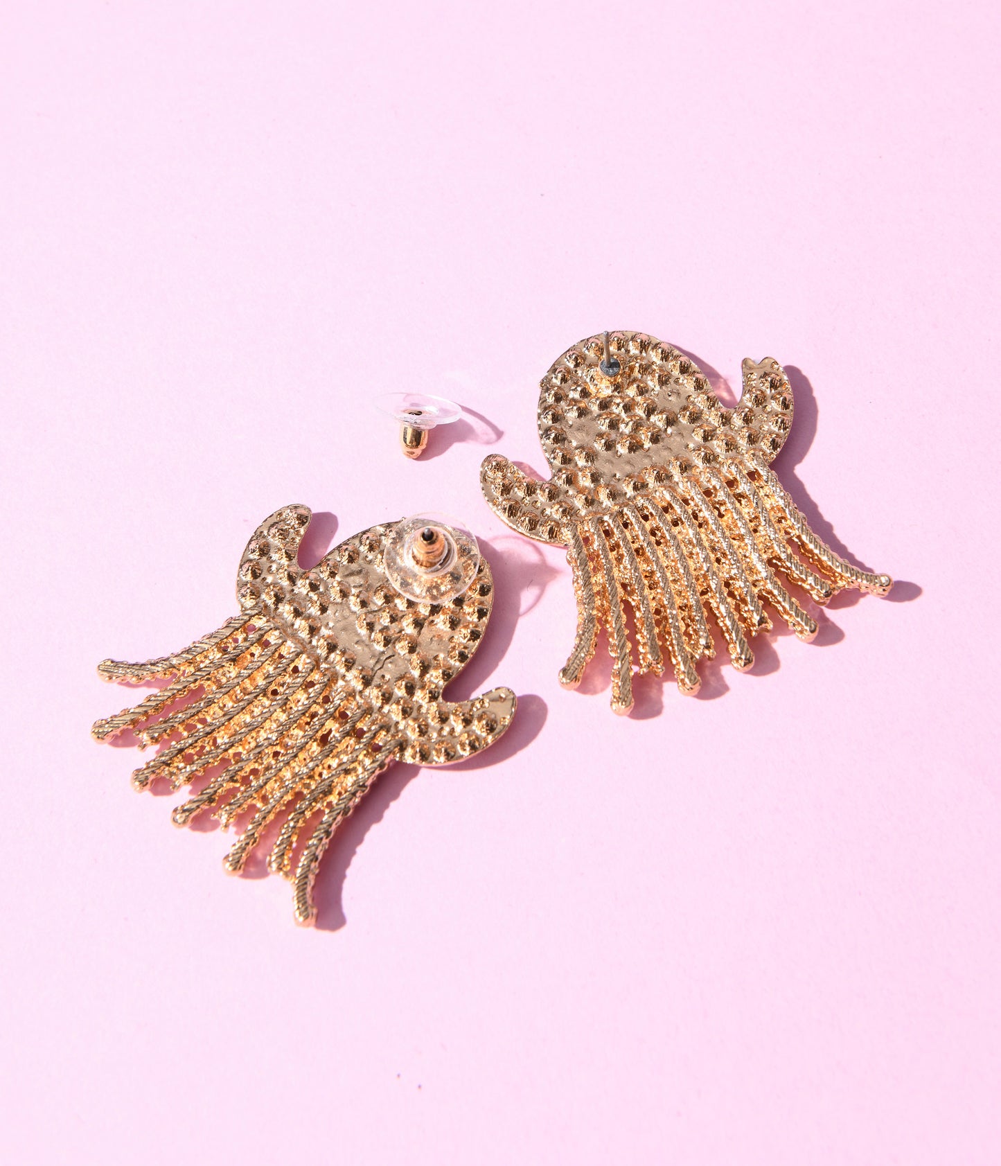 Gold & Pearl Ghost Earrings