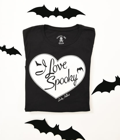 I Love Spooky Fitted Graphic Tee