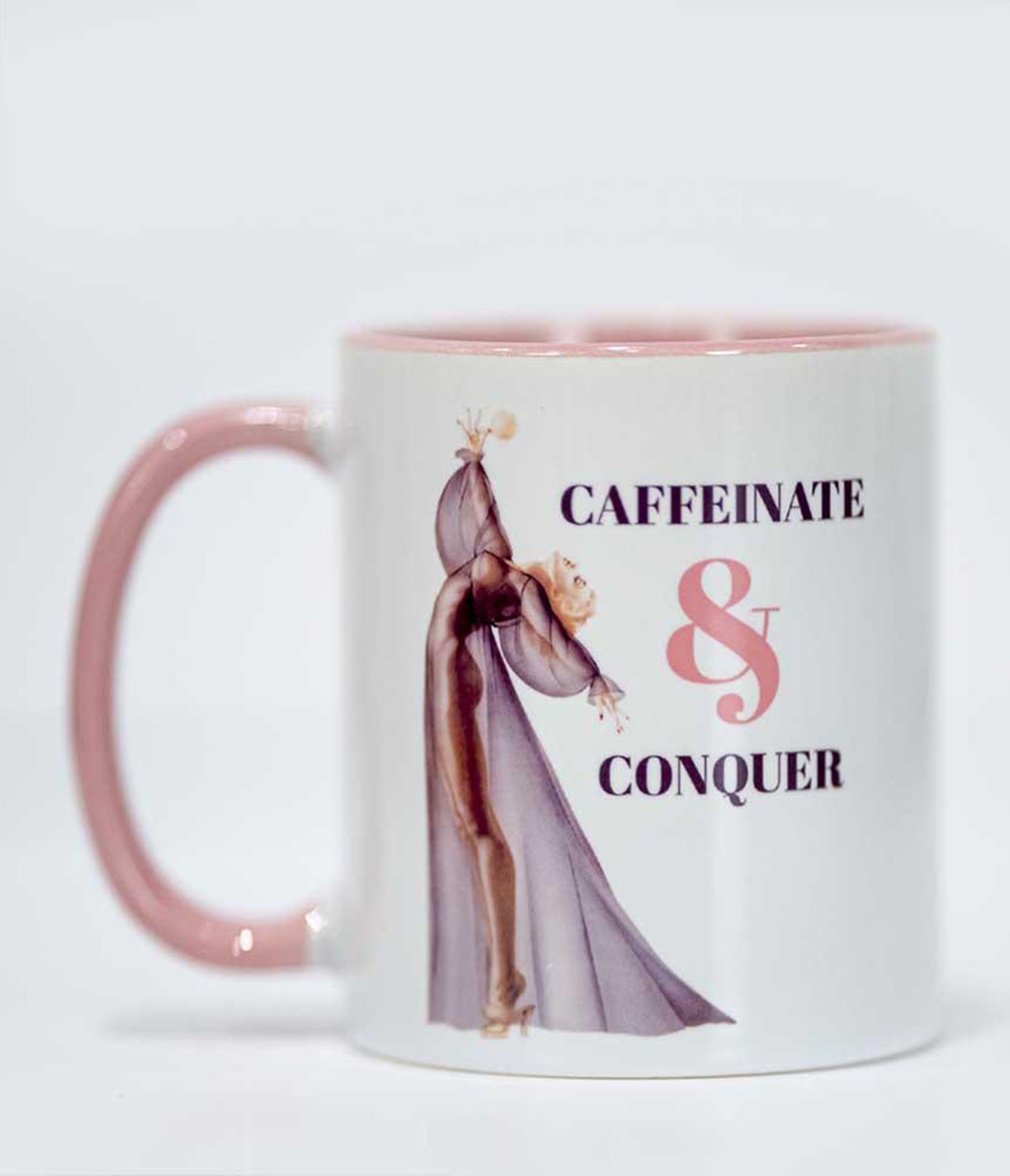 Caffeinate & Conquer Ceramic Mug