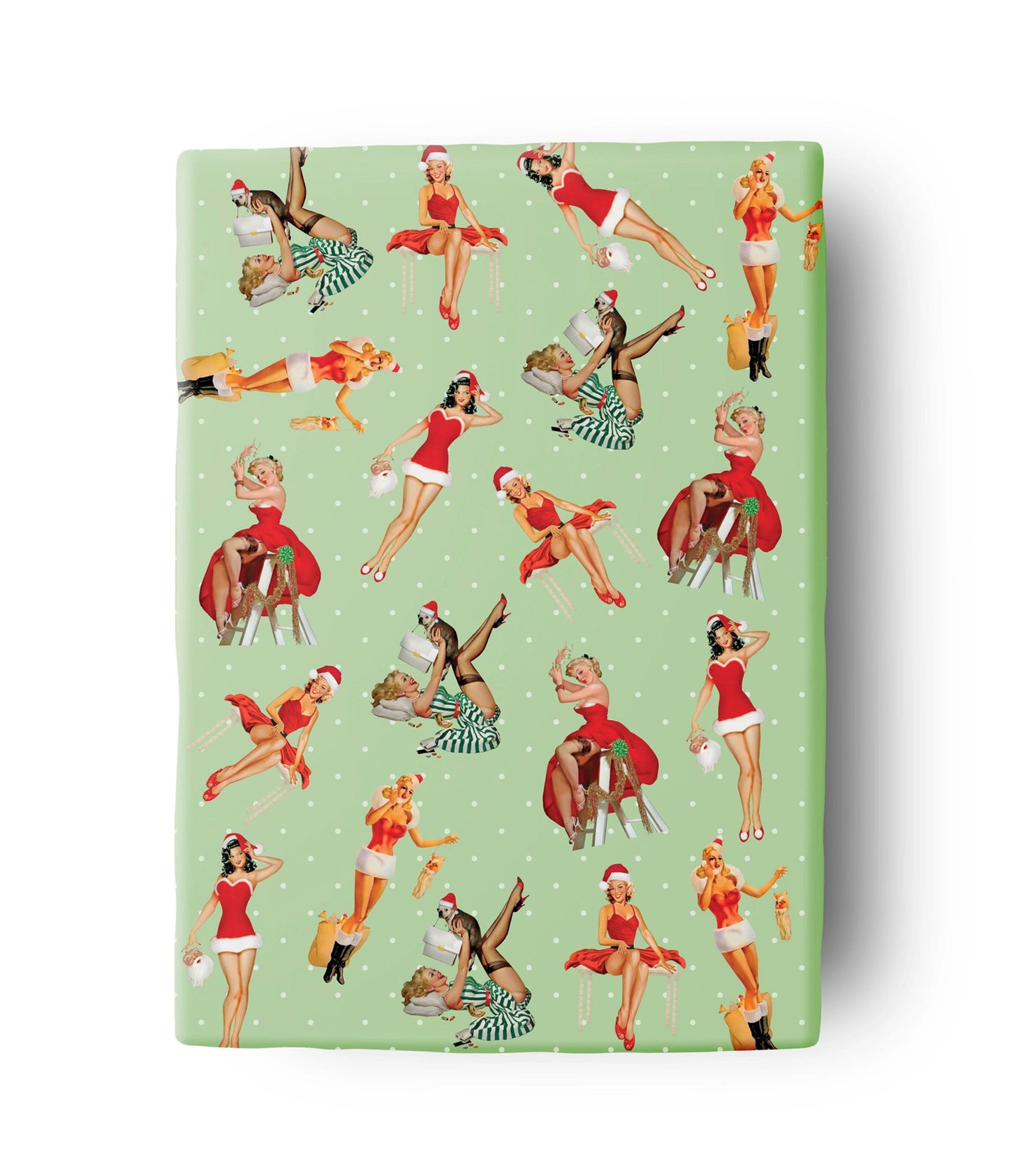 Vintage Pinup Holiday Gift Wrap