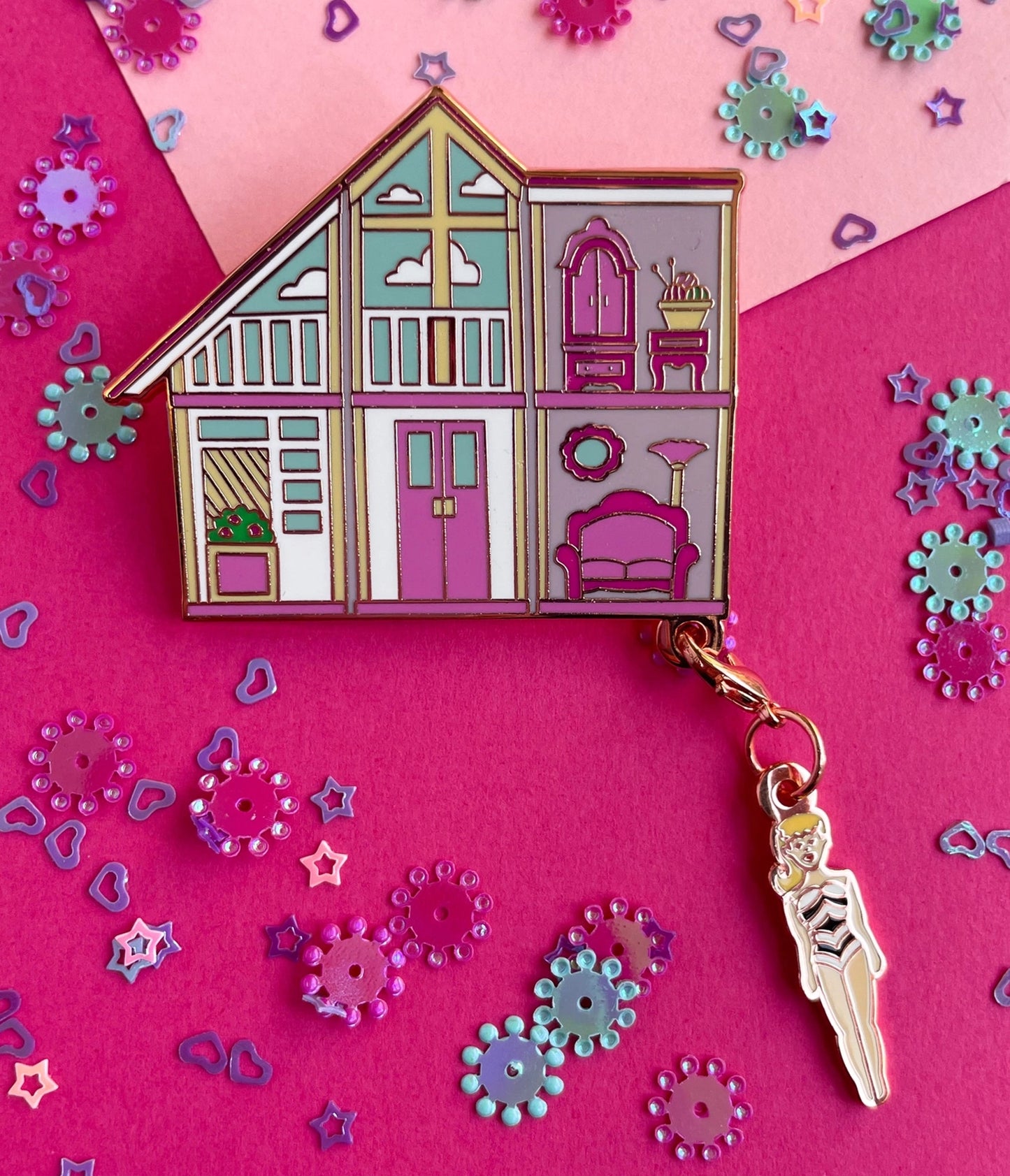 Dream House Enamel Pin