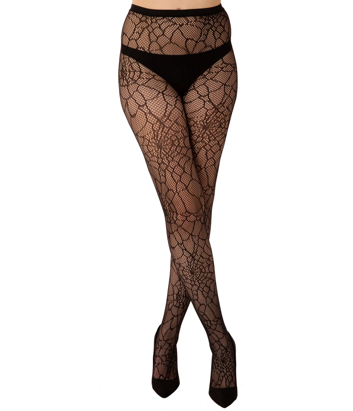 Black Cobweb Fishnets