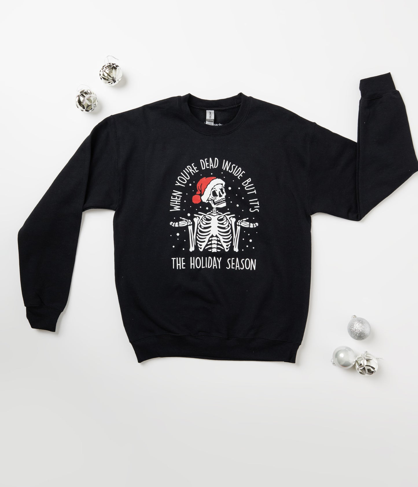 Dead Inside Holiday Skeleton Unisex Sweatshirt
