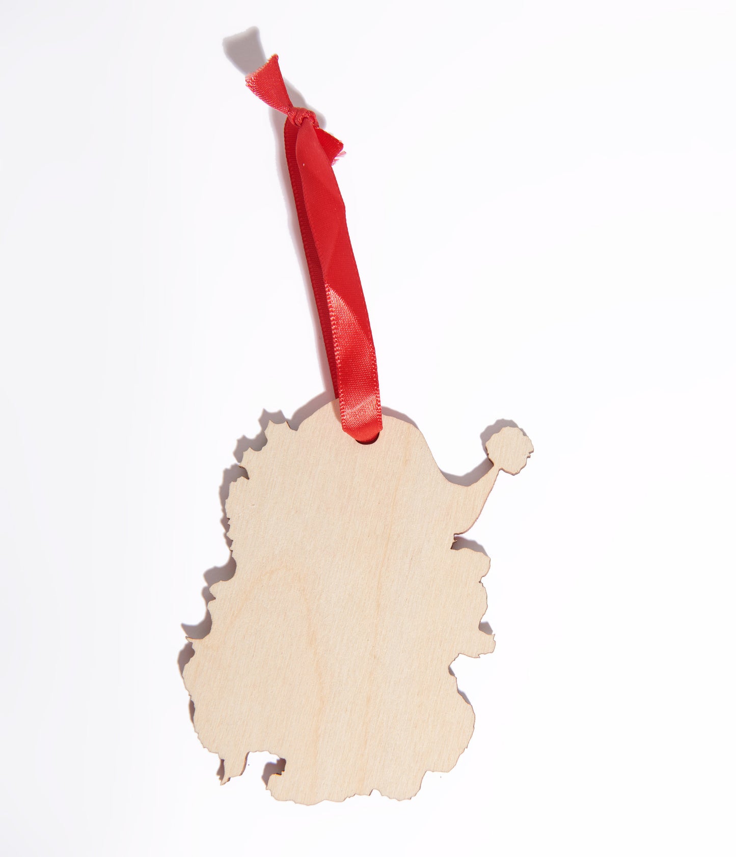 Vintage Santa Wooden Ornament