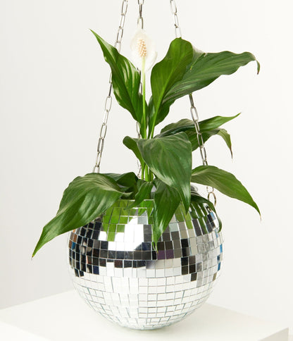 8 inch Disco Ball Hanging Planter - Unique Vintage - Womens, ACCESSORIES, GIFTS/HOME