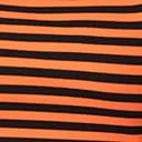 Unique Vintage 1950s Black & Orange Stripe Gracie Top