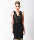 Black & Nude Sleeveless Mesh Panel Embellished Dress