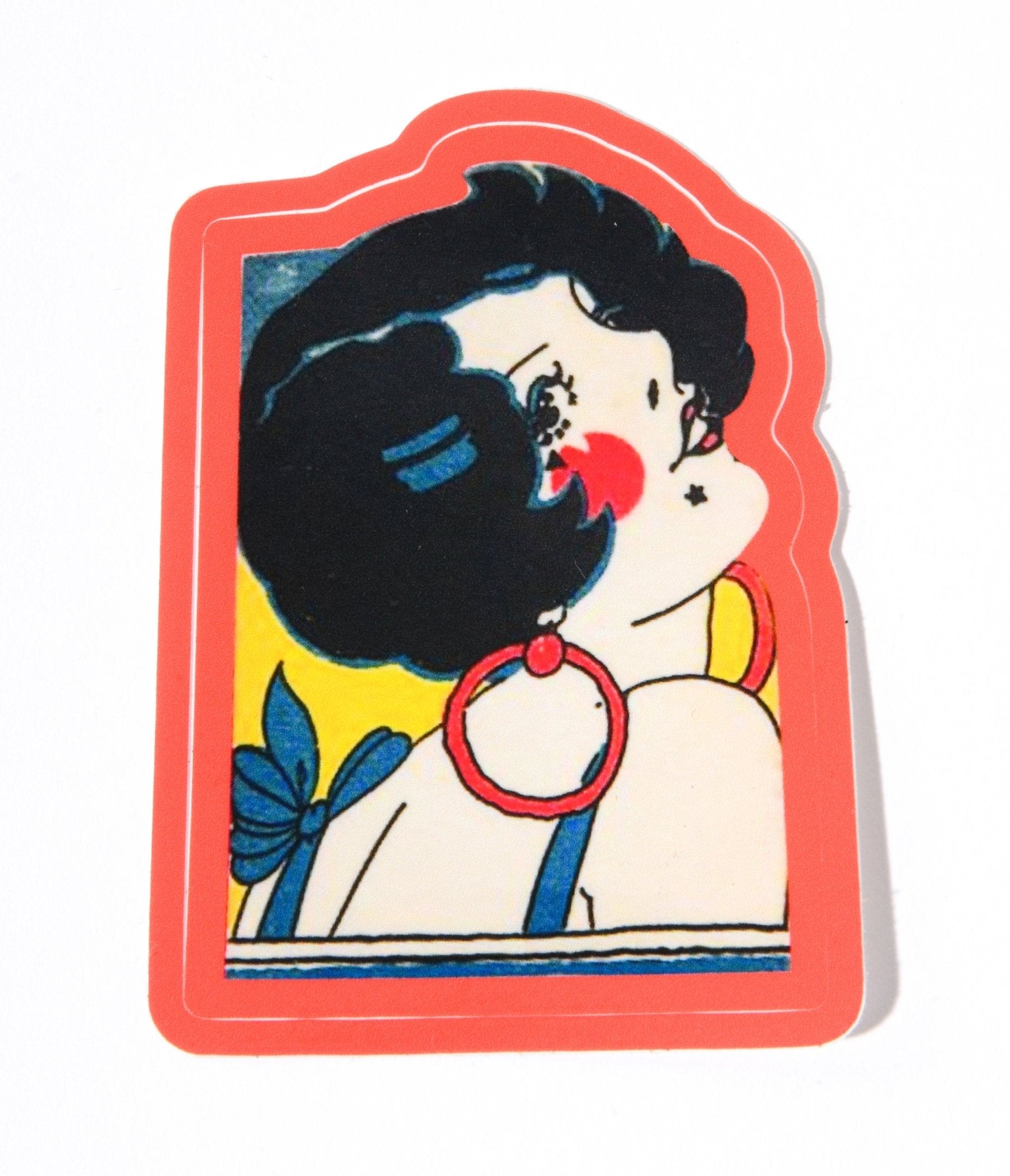 Art Deco Flapper Babe Vinyl Sticker - Unique Vintage - Womens, ACCESSORIES, GIFTS/HOME