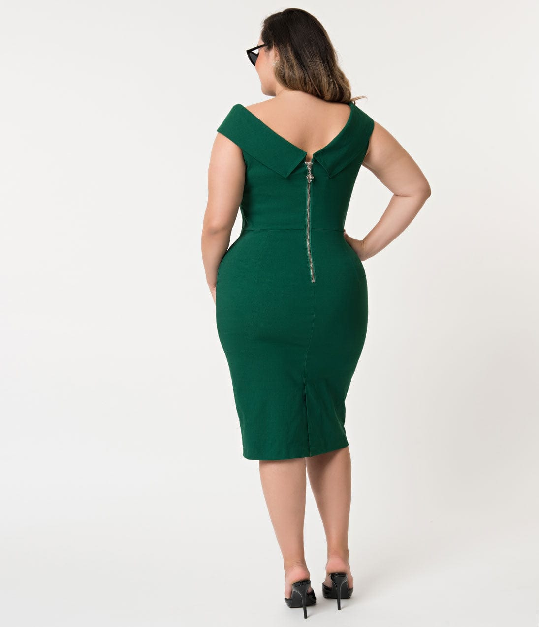 Barbie‰ã¢ x Unique Vintage 1960s Style Green Sheath Dress - Unique Vintage - Womens, DRESSES, WIGGLE