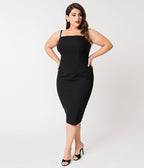 Barbie‰ã¢ x Unique Vintage Black Magic Sheath Dress & Cape Set - Unique Vintage - Womens, DRESSES, WIGGLE