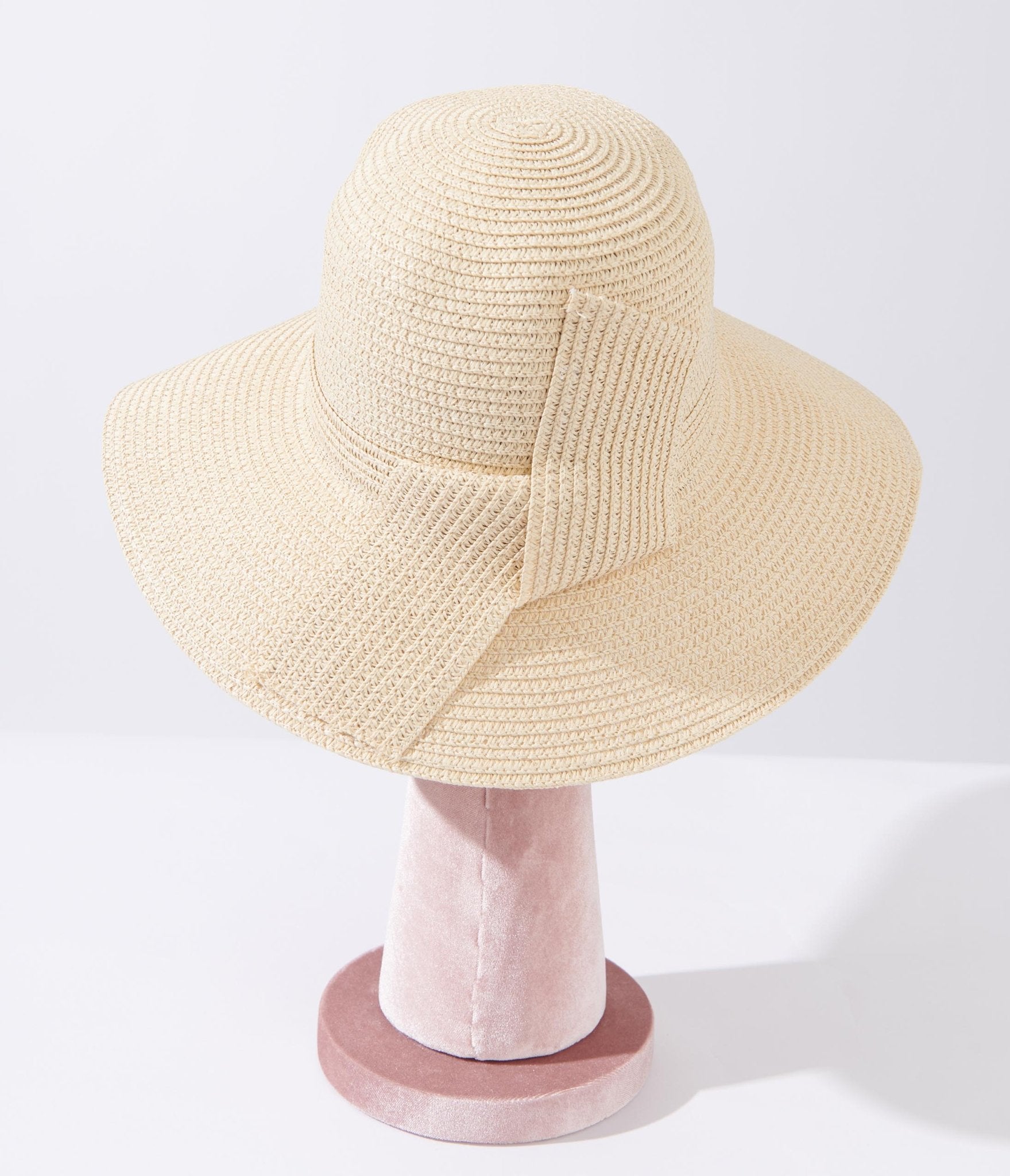 Beige Paper Braid Bucket Hat - Unique Vintage - Womens, ACCESSORIES, HATS