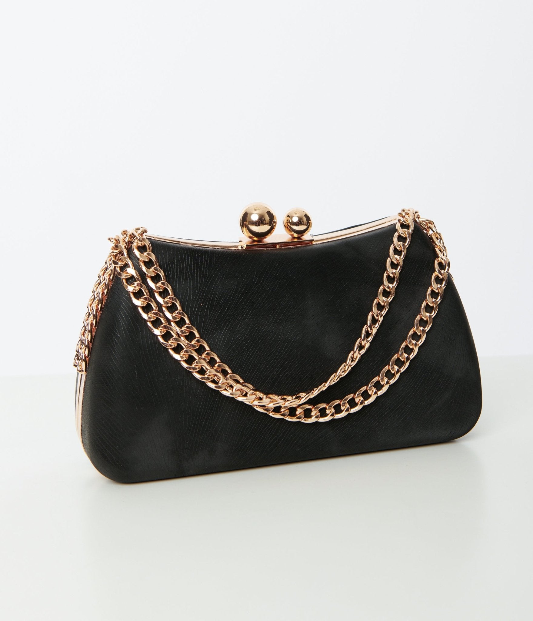 Black gold handbag Clearance