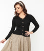 Black Lace Collar Cardigan