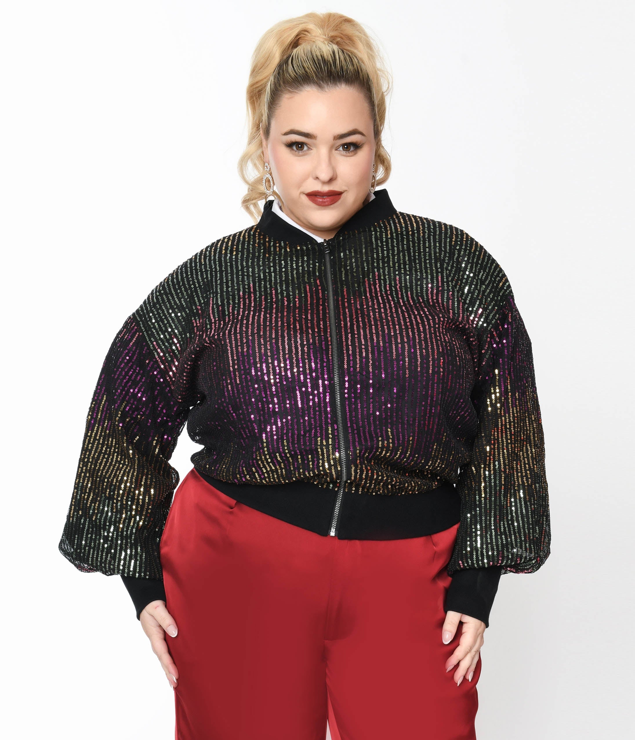 Vintage plus size sequin jacket sale