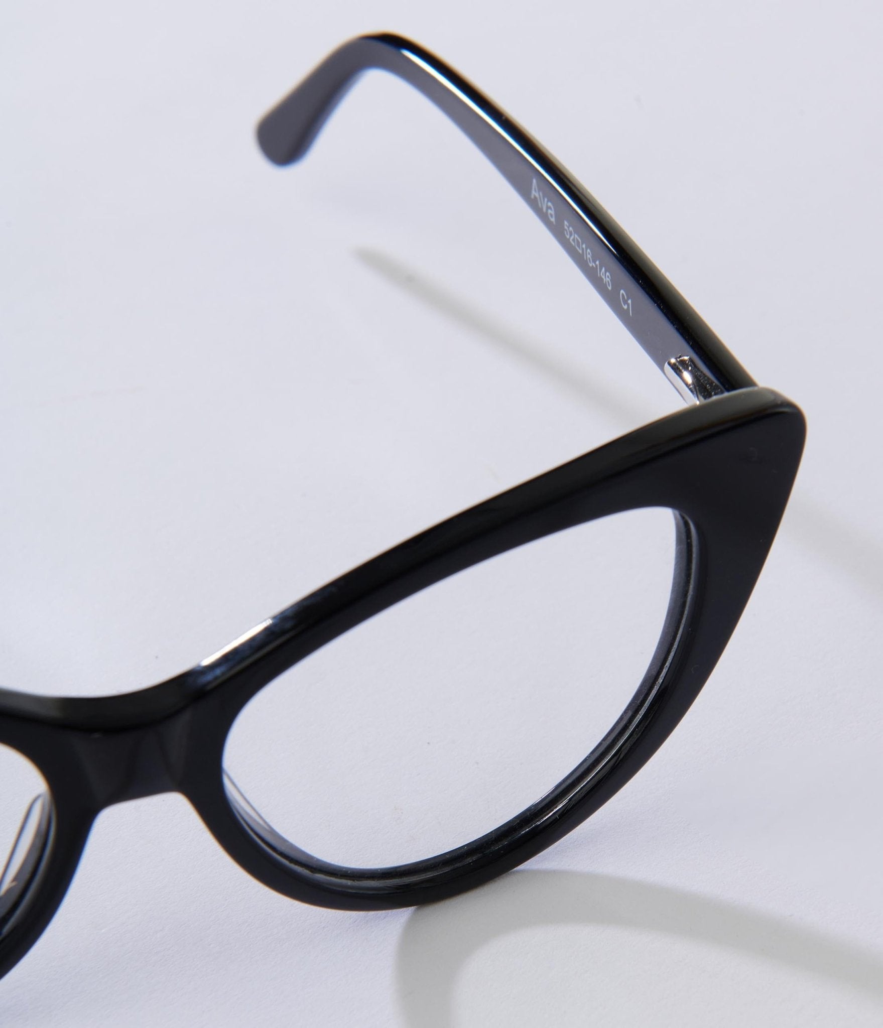 Black Rimmed Cat Eye Glasses - Unique Vintage - Womens, ACCESSORIES, SUNGLASSES