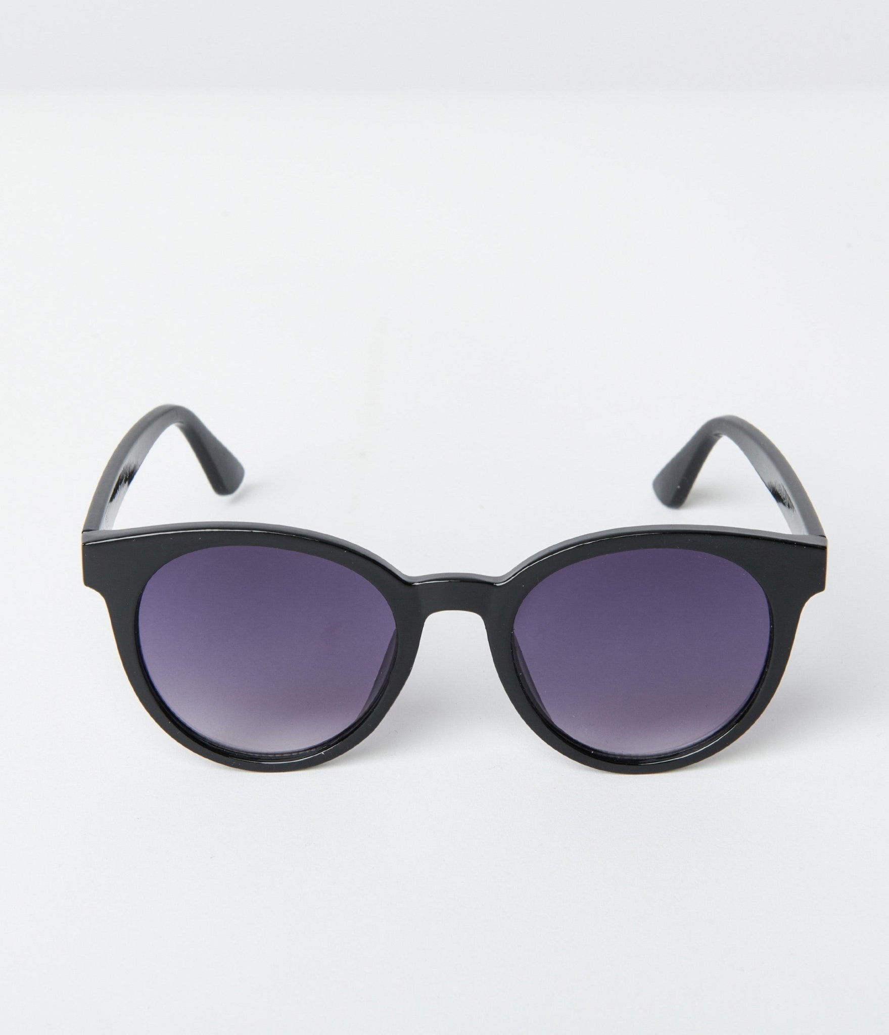 Black Tinted Round Sunglasses - Unique Vintage - Womens, ACCESSORIES, SUNGLASSES