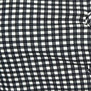 Black & White Gingham Scallop Mini Shift Dress - Unique Vintage - Womens, DRESSES, SHIFTS
