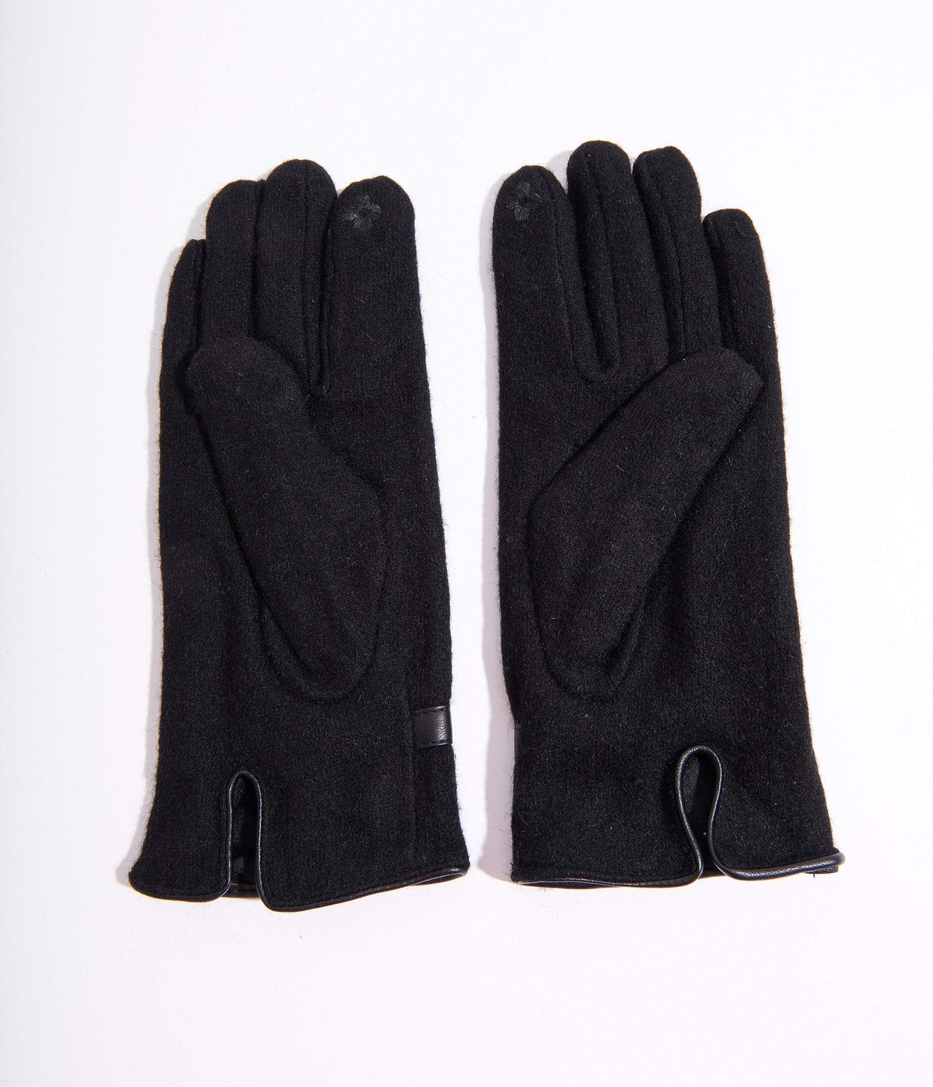Black Wool Texting Gloves - Unique Vintage - Womens, ACCESSORIES, GLOVES/SCARVES