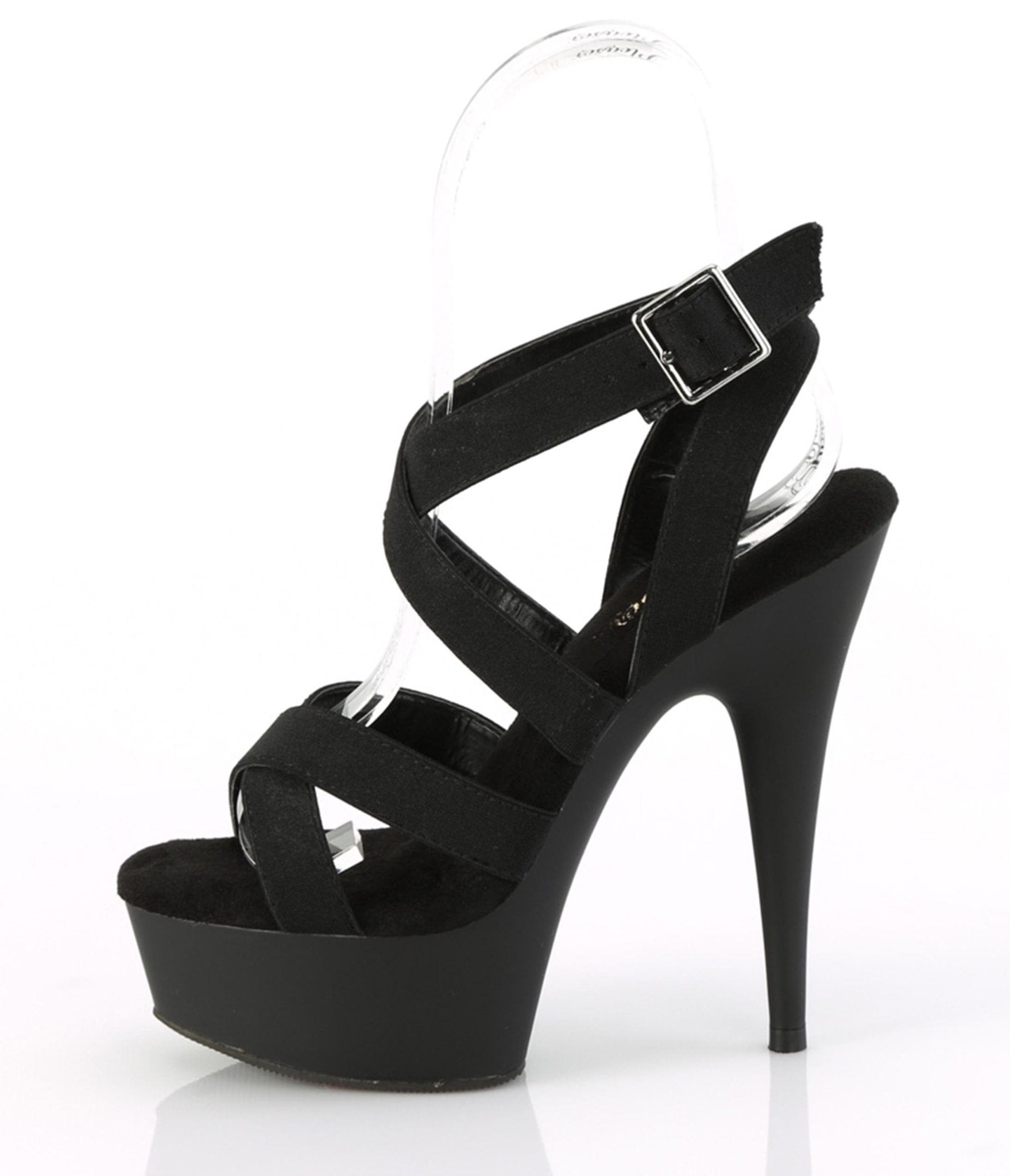 Giaro SCANT black shiny high heel pumps