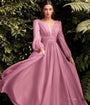 Cinderella Divine  Blossom Pink Chiffon Sleeve Prom Goddess Gown