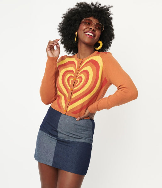 70s color sale block skirt