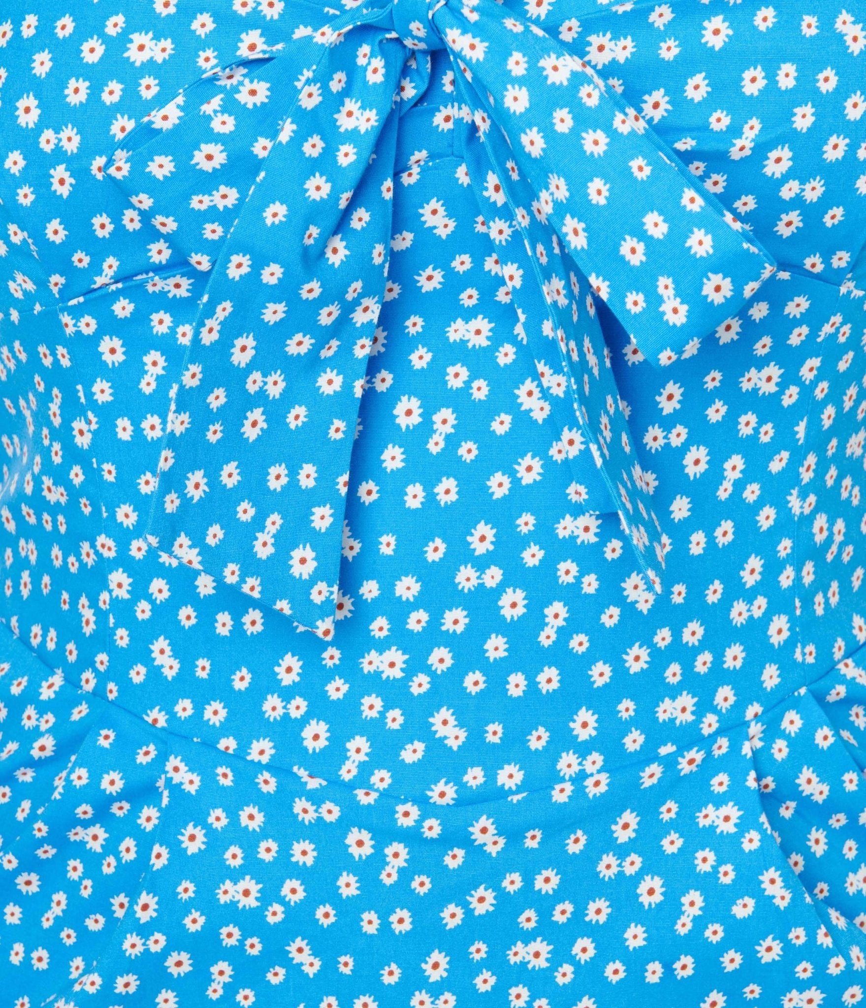 Blue & White Floral Wiggle Dress - Unique Vintage - Womens, DRESSES, WIGGLE
