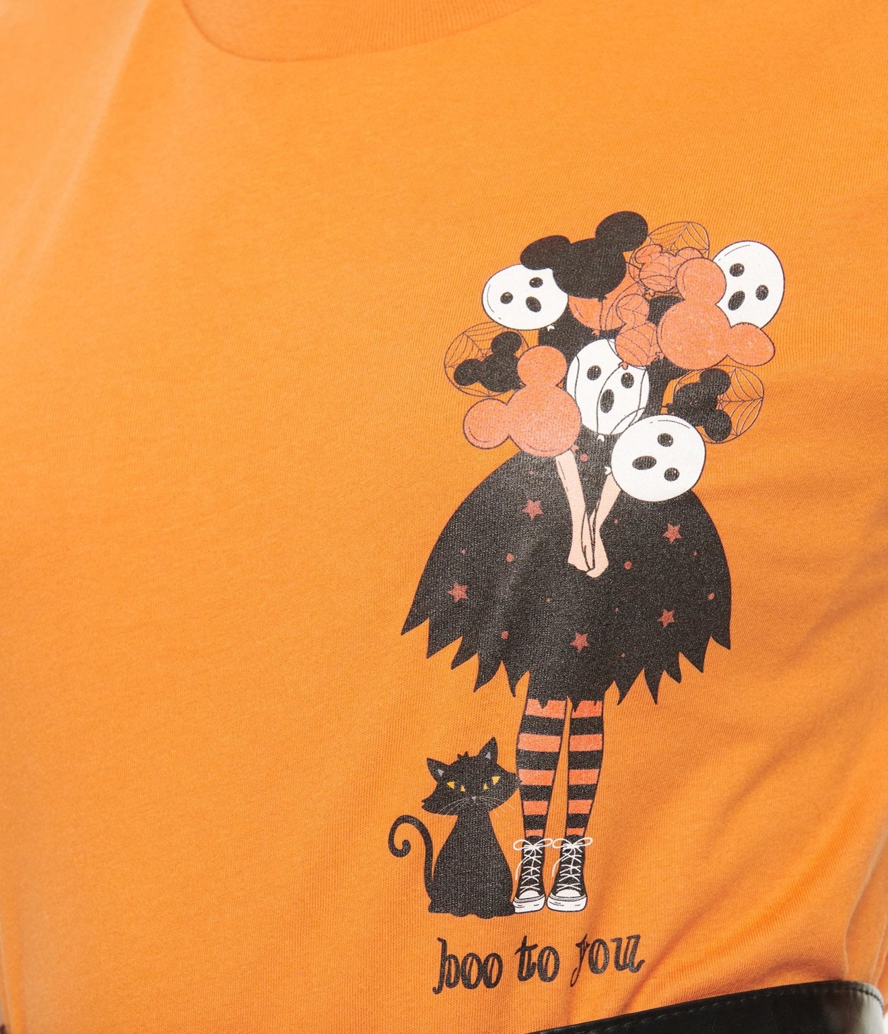 Boo To You Fitted Graphic Tee - Unique Vintage - Womens, HALLOWEEN, GRAPHIC TEES