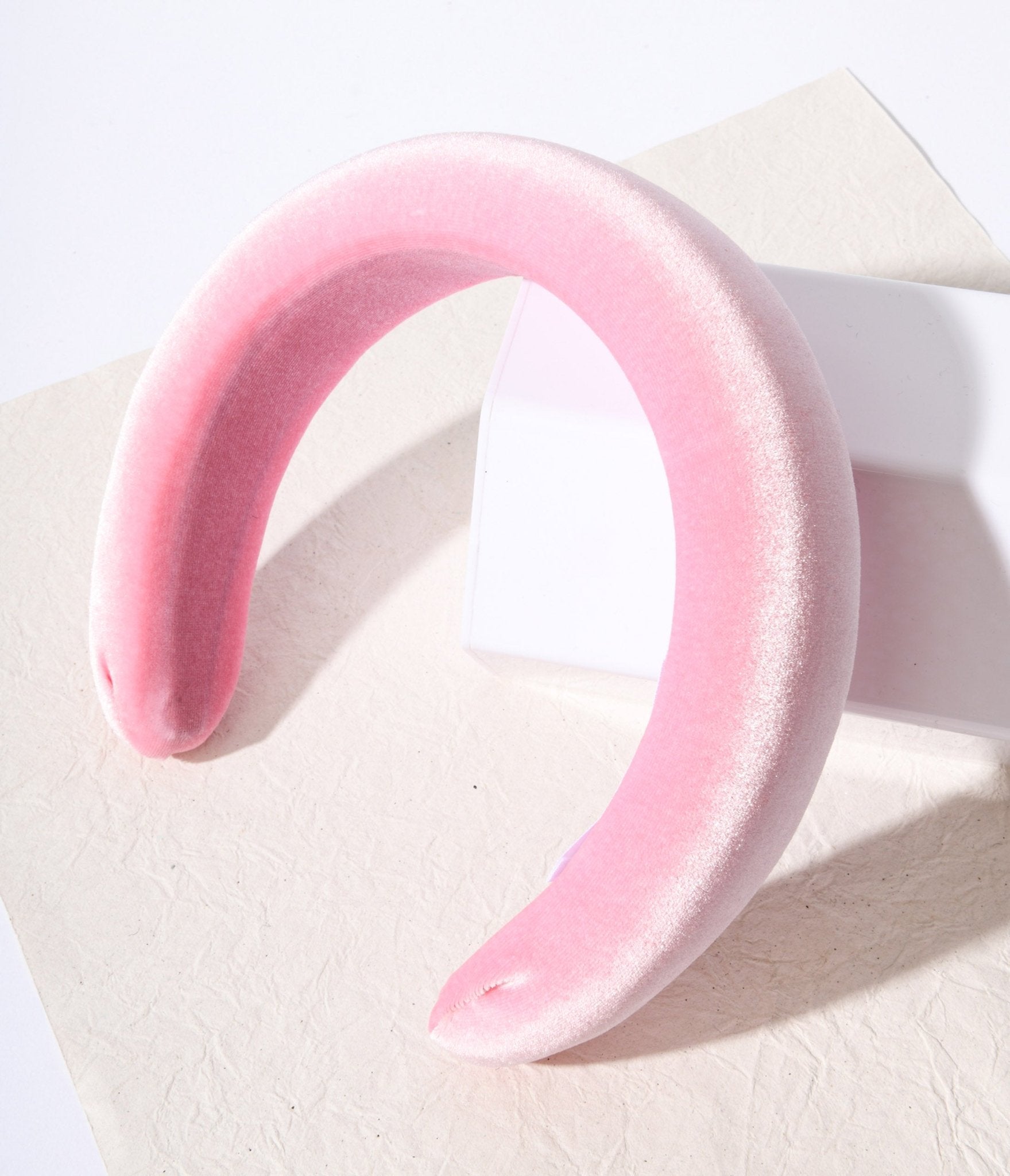 Candy Pop Pink Velvet Padded Blair Headband - Unique Vintage - Womens, ACCESSORIES, HAIR