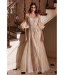 Cinderella Divine  Champagne Rhinestone Shimmer Magic Bridal Ball Gown