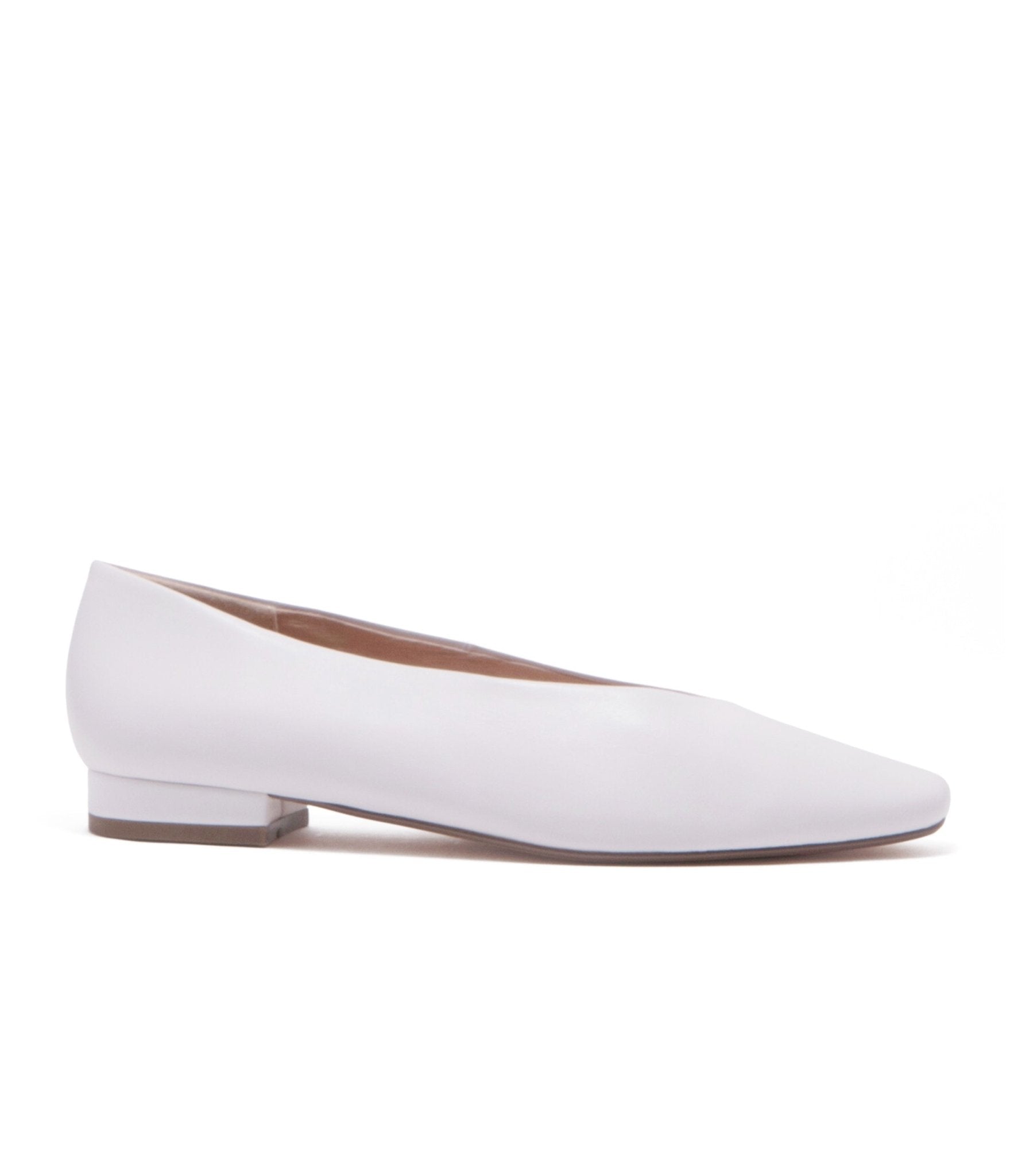 Chelsea Crew White Leather Slick Flats – Unique Vintage