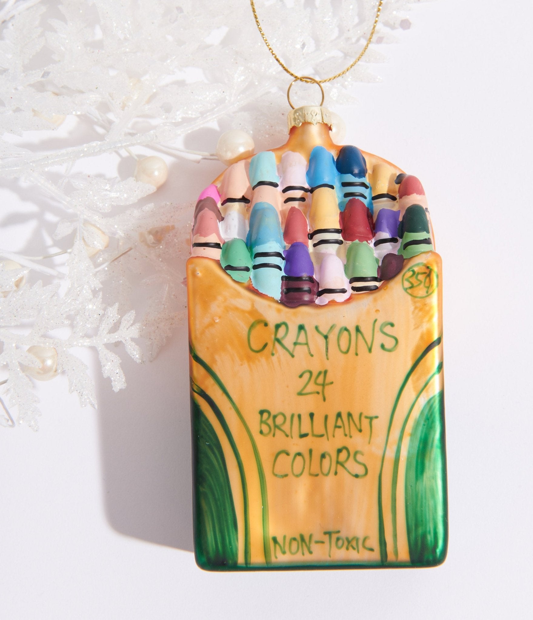 Crayon Box Glass Ornament - Unique Vintage - Womens, ACCESSORIES, GIFTS/HOME