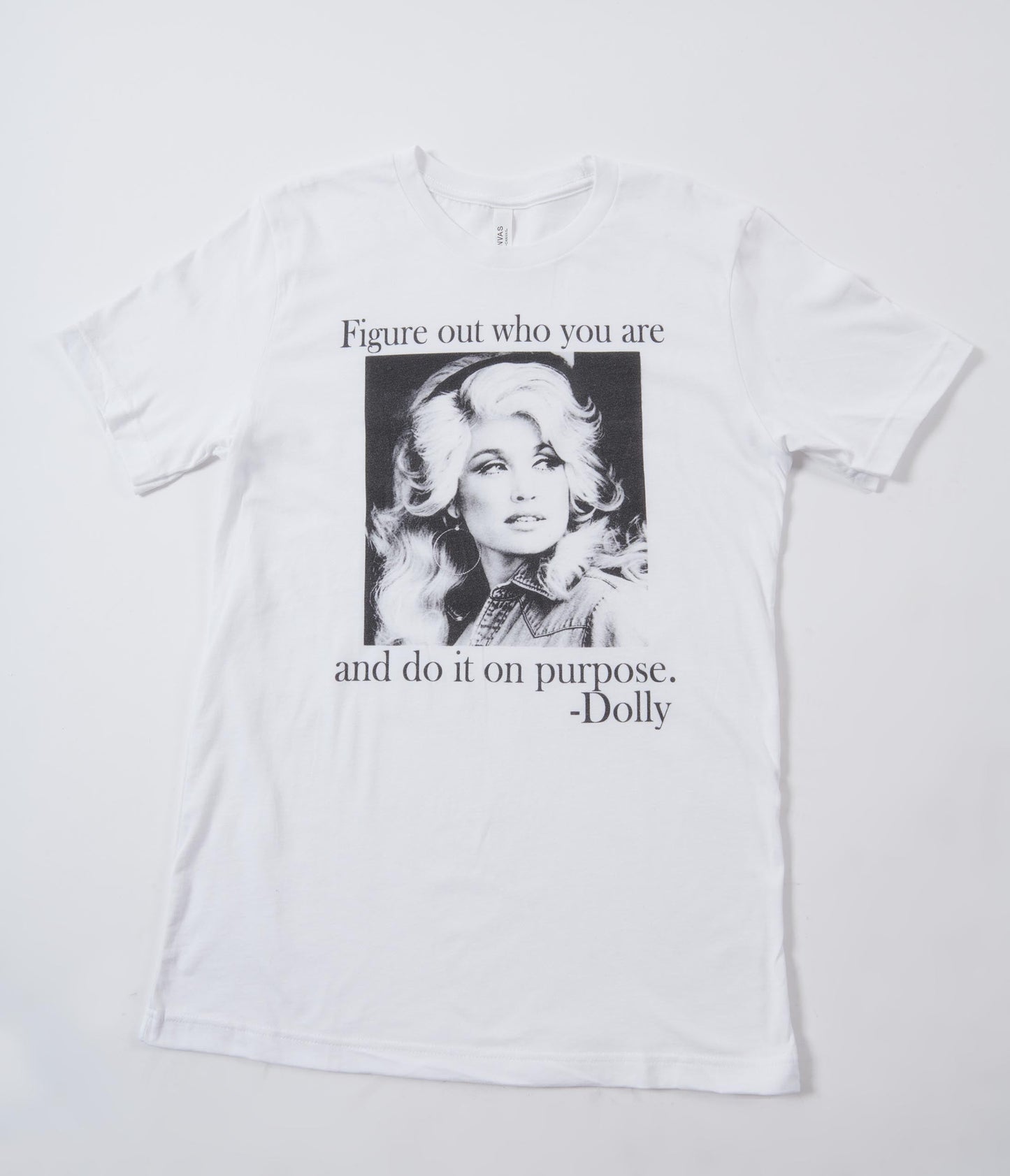 Do It On Purpose Dolly Fitted Graphic Tee - Unique Vintage - Womens, GRAPHIC TEES, TEES
