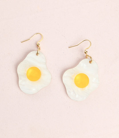 Egg Dangle Earrings - Unique Vintage - Womens, ACCESSORIES, JEWELRY