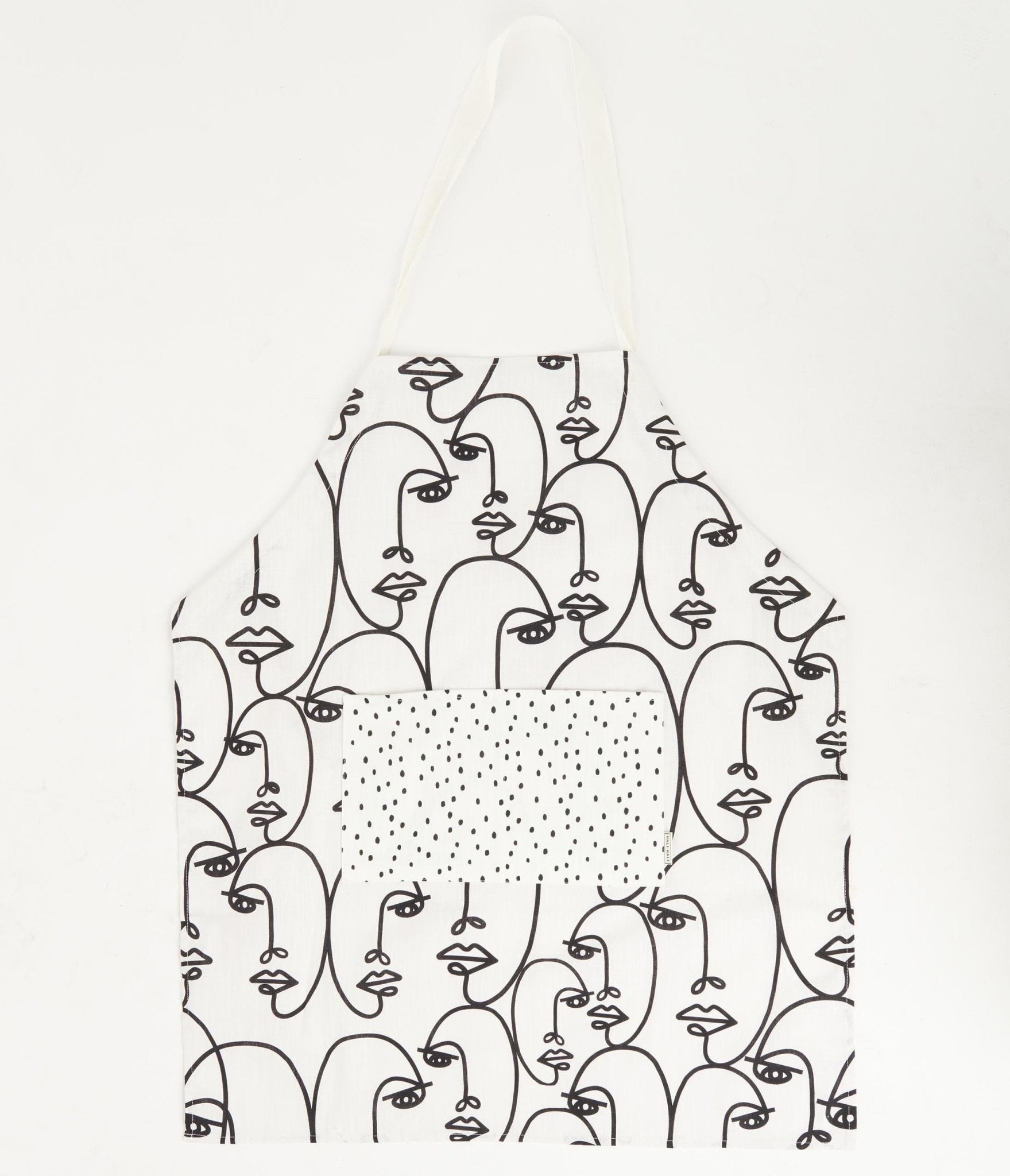 Face To Face Cotton Apron - Unique Vintage - Womens, ACCESSORIES, GIFTS/HOME