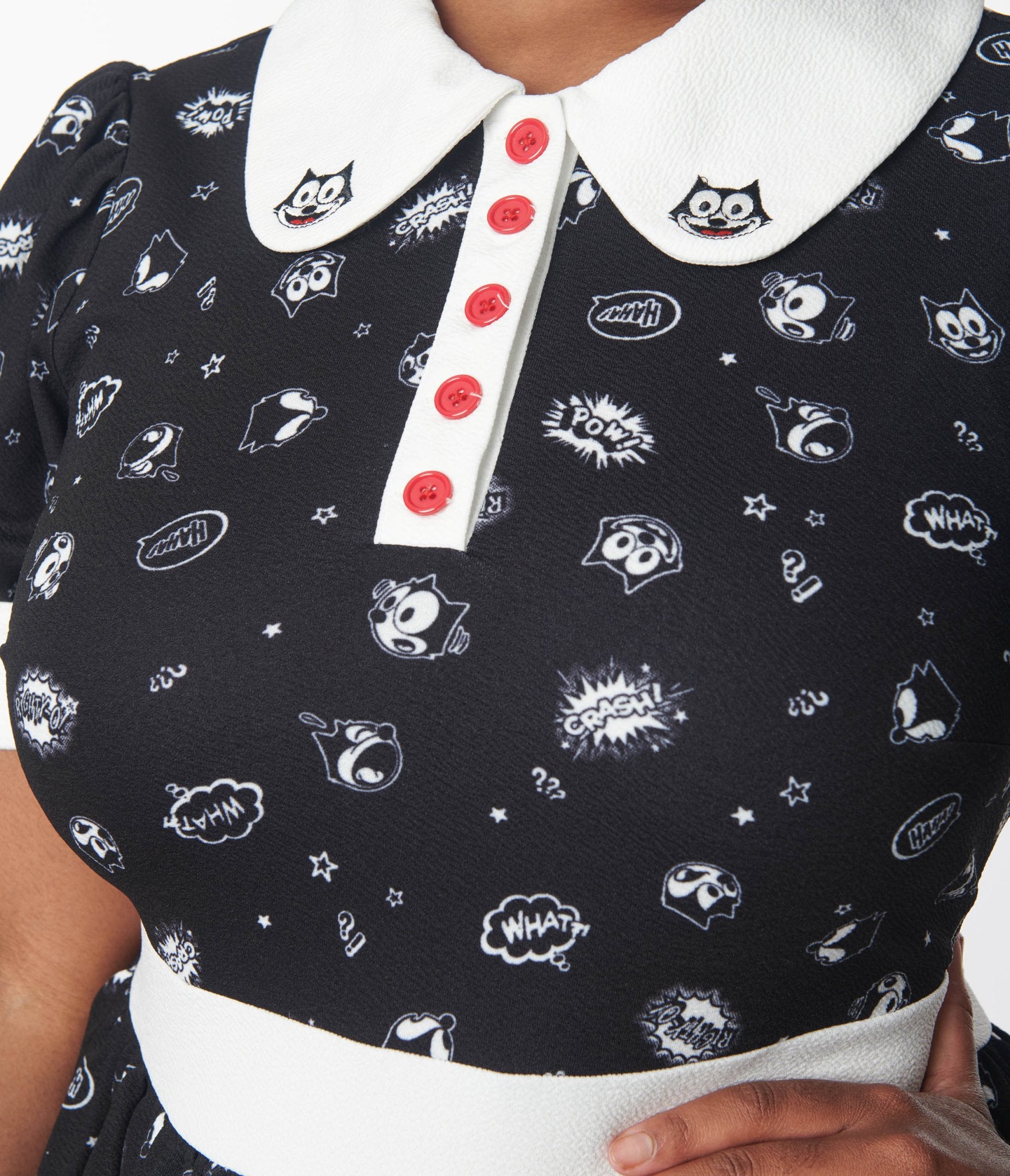 Felix the Cat x Unique Vintage Felix Comic Flare Dress - Unique Vintage - Womens, DRESSES, FIT AND FLARE