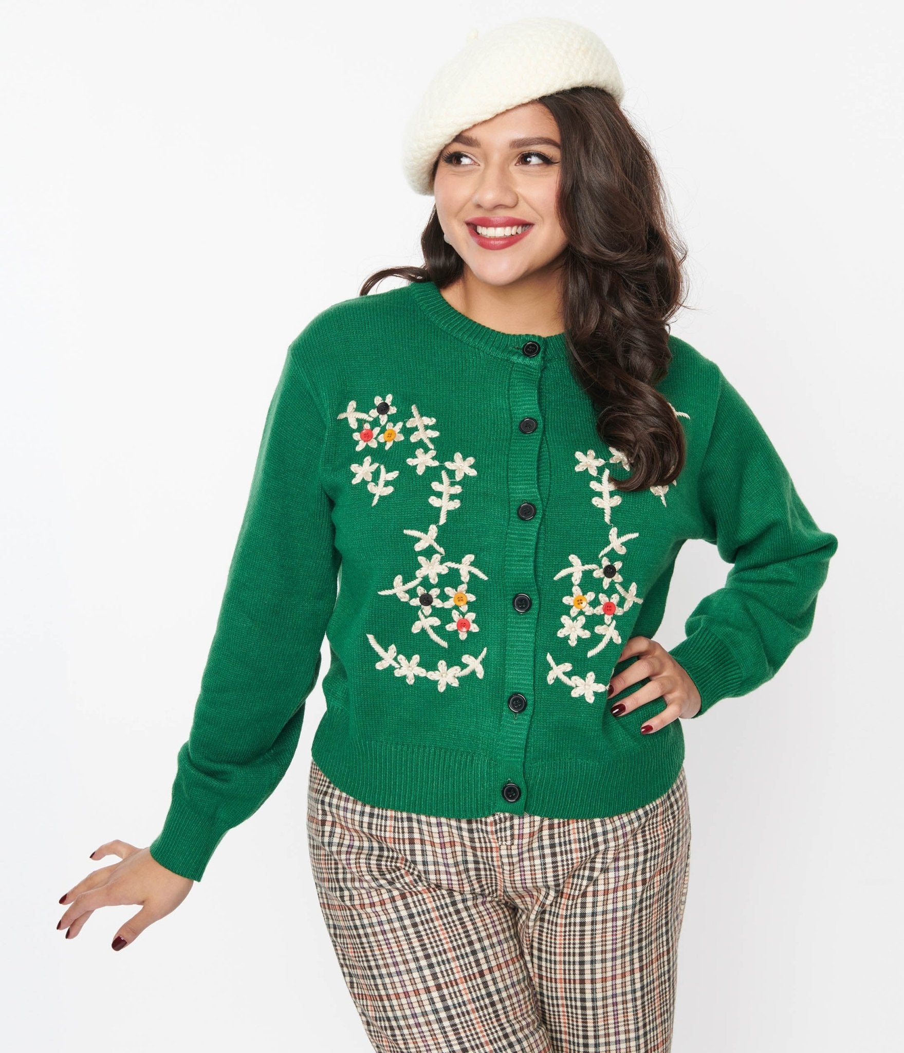 Christmas green cardigan new arrivals