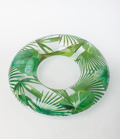 Green Palm Leaf Giant Inflatable Pool Float - Unique Vintage - Womens, ACCESSORIES, GIFTS/HOME