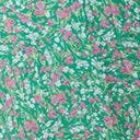 Green & Pink Floral Sleeveless Maxi Dress - Unique Vintage - Womens, DRESSES, MAXI
