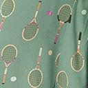 Green Tennis Love Culottes - Unique Vintage - Womens, BOTTOMS, PANTS