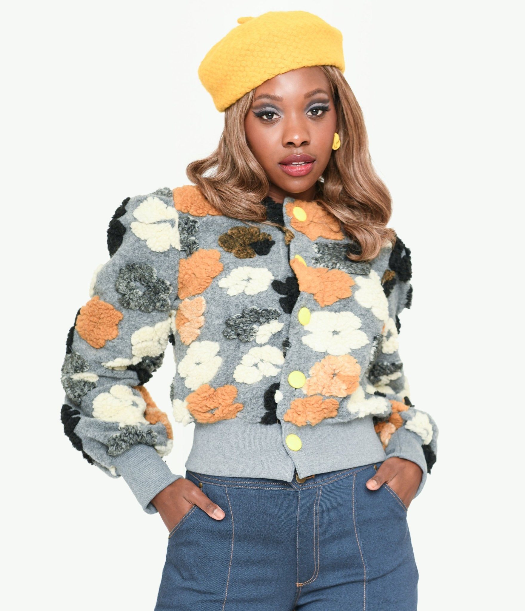 Floral outerwear clearance