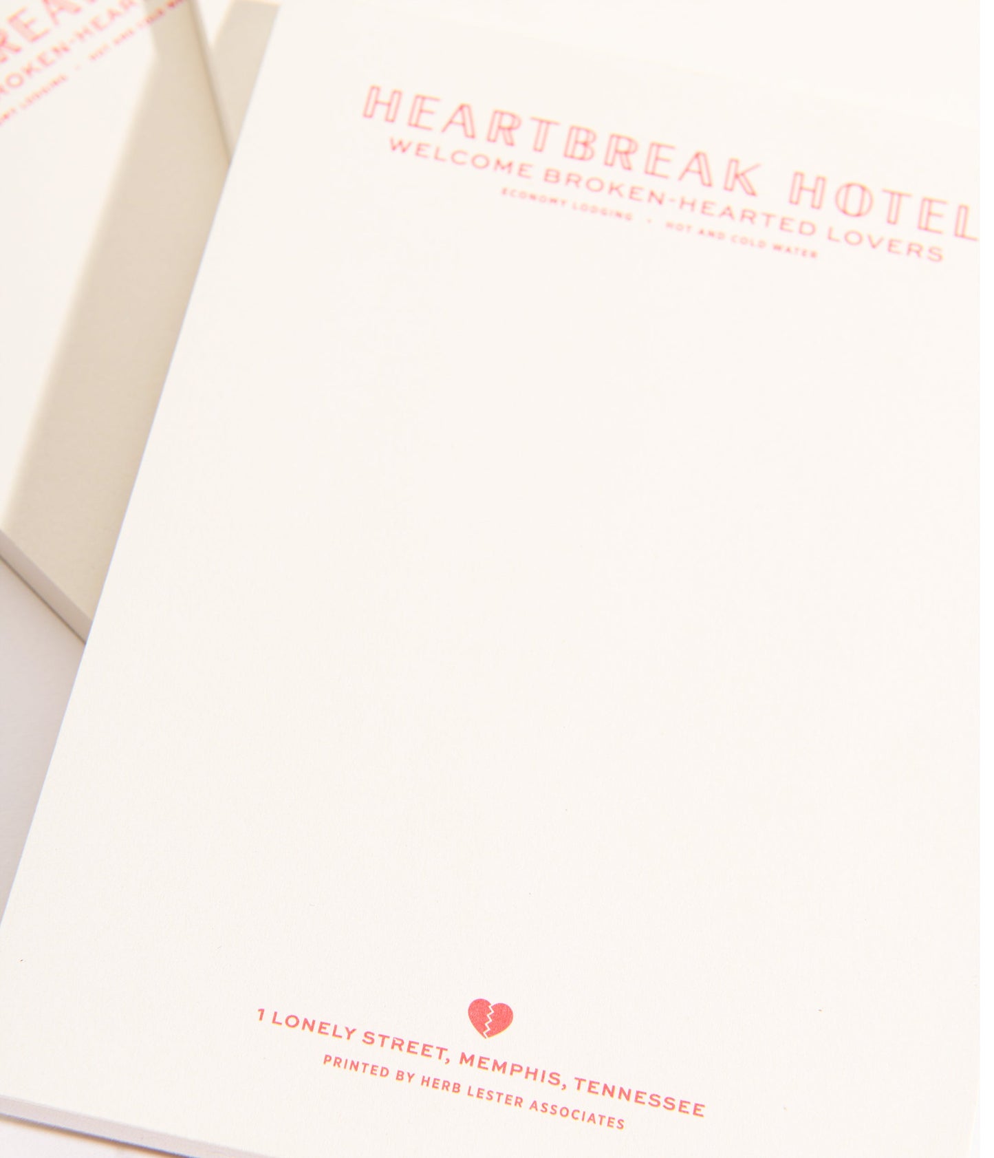 Heartbreak Hotel Notepad - Unique Vintage - Womens, ACCESSORIES, GIFTS/HOME