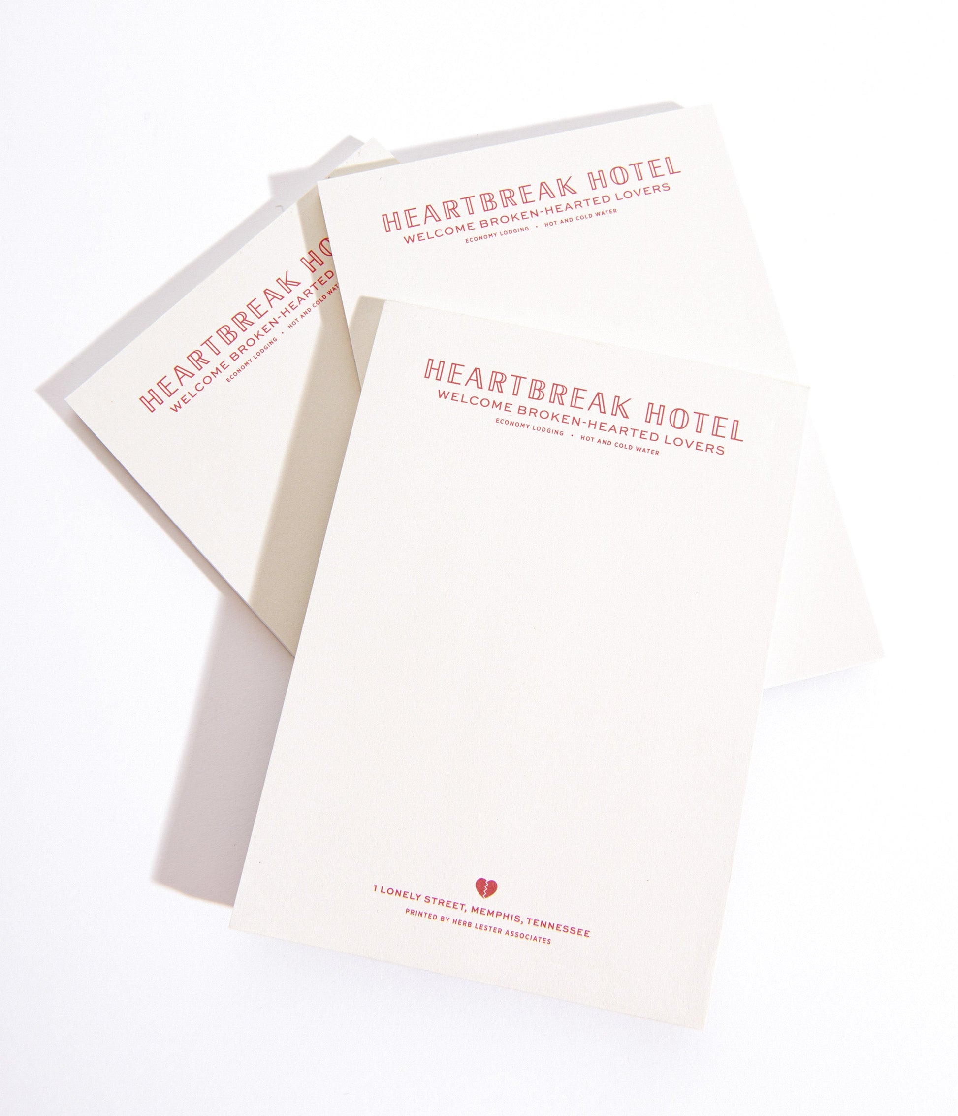 Heartbreak Hotel Notepad - Unique Vintage - Womens, ACCESSORIES, GIFTS/HOME