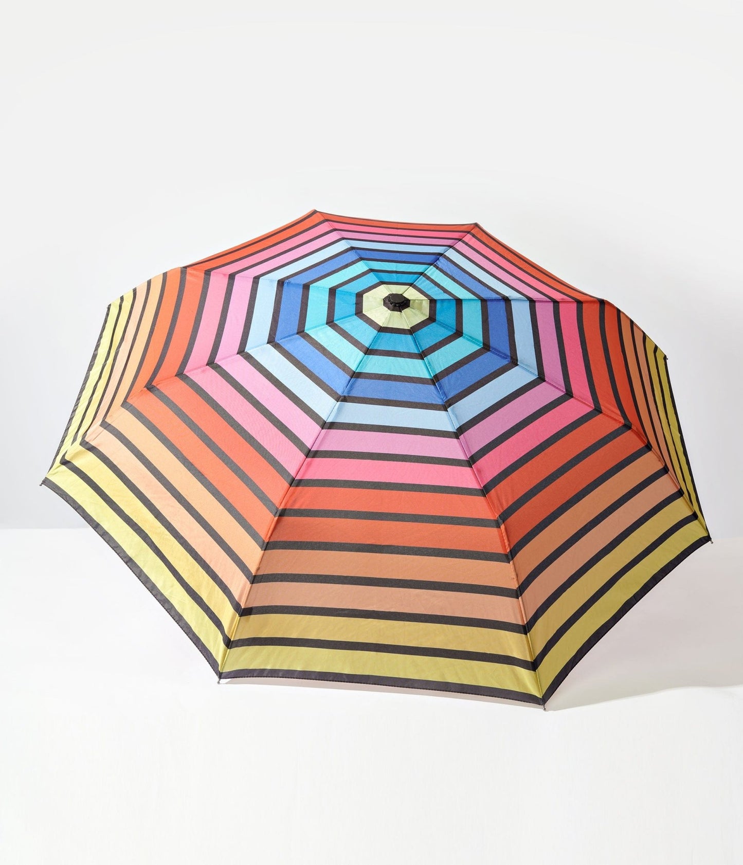 Horizontal Rainbow Everyday Umbrella - Unique Vintage - Womens, ACCESSORIES, UMBRELLAS