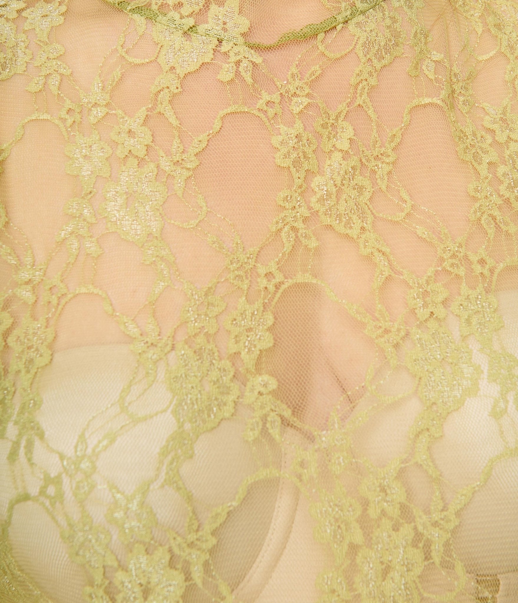 Key Lime Green Floral Lace Top - Unique Vintage - Womens, TOPS, WOVEN TOPS