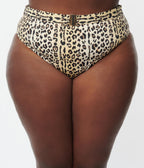 Kingdom & State Plus Size Leopard Print Swim Bottom - Unique Vintage - Womens, SWIM, BOTTOM