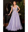 Cinderella Divine  Lavender Butterfly Fairytale Prom Ball Gown