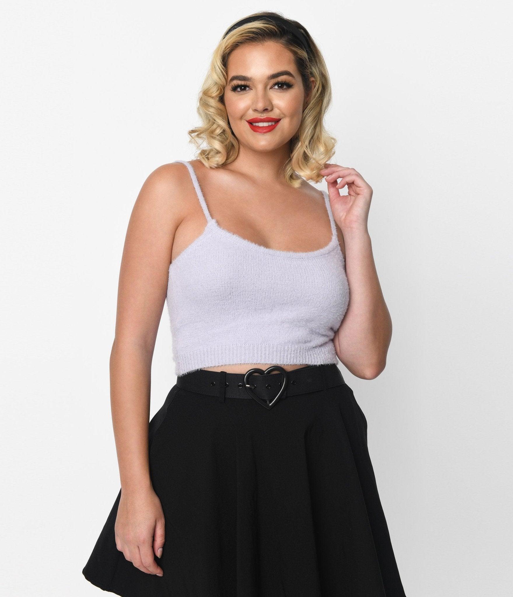 Lavender Top & Cardigan Set - Unique Vintage - Womens, TOPS, SWEATERS