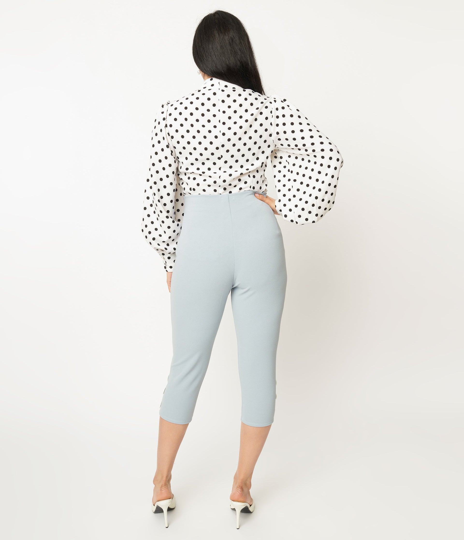 High-Waist Capri Pants