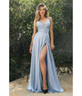 Cinderella Divine  Light Blue Sweetheart Satin Enchanted Bridesmaid Dress