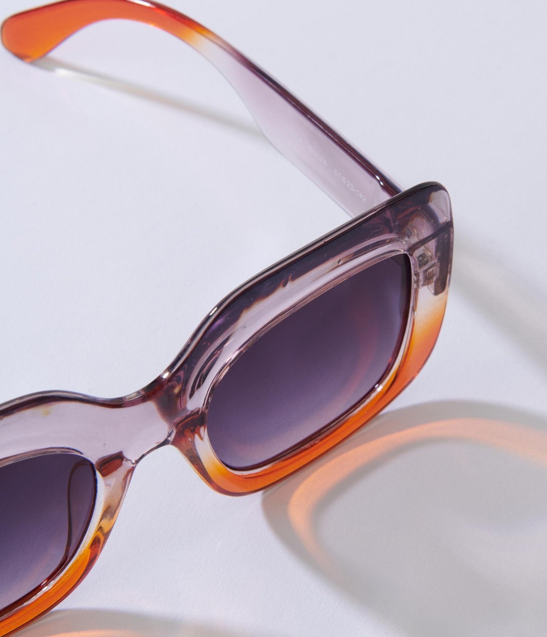 Lilac & Amber Ombre Square Sunglasses – Unique Vintage